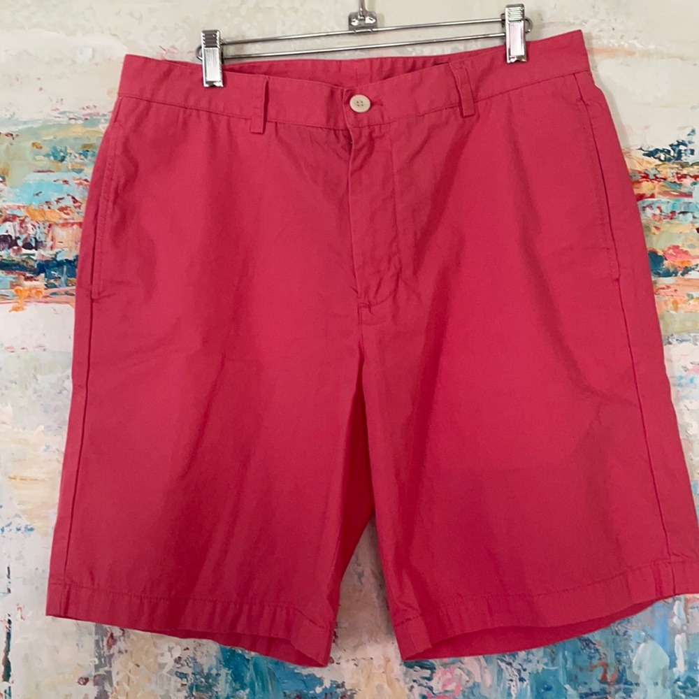 Vineyard Vines Flat Front Cotton Shorts Sz 33
